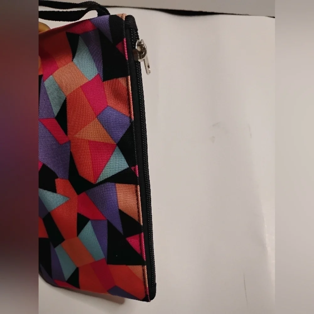 Colorful Geometric Cosmetic Clutch